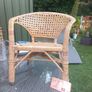 Rattan chair for a child, very cool piece, metal feet, D18 Image 2