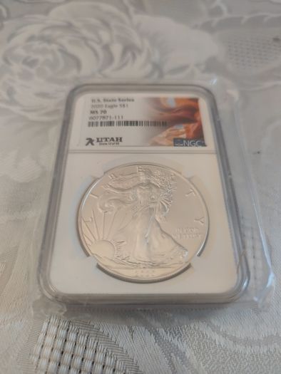 2020 MS70 NGC American silver eagle 1oz coin