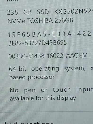 DELL Latitude 5490, Intel Core i5-7300U CPU, 2.71GHz. 8GB Ram, 256GB SSD, Windows 10 Pro, Microsoft Edge, Chrome and VLC