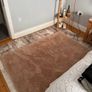 Soft Shaggy Beige Rug Image 2