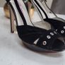 Stephanie Moreno Black peep-toe platform sling back heels - Sz 39 (Fit 6.5-7UK) - RRP 129 (New) Image 2