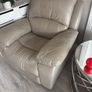 grey leather recliner chair Image 2