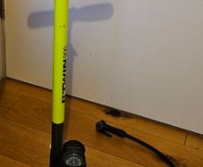 BTWIN floor bike pump from Decathlon.