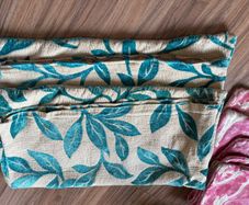 5 Handmade Cushion Covers Pink, Teal & Neutral