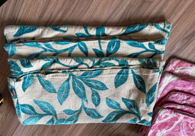 5 Handmade Cushion Covers Pink, Teal & Neutral