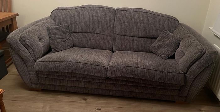 grey 2 seater sofa
