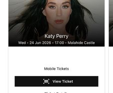 katy perry 2 tickets