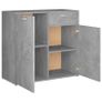 Sideboard Concerte Grey 160x36x75 cm Chipboard Image 8
