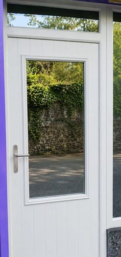 Composite steel reinforced Front Door