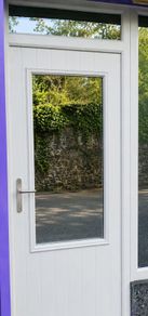 Composite steel reinforced Front Door