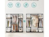 SET OF TWO Open wardrobe with 4 hanging compartments