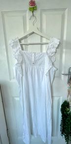 Dunnes stores new with tags white cotton broderie anglaise dress