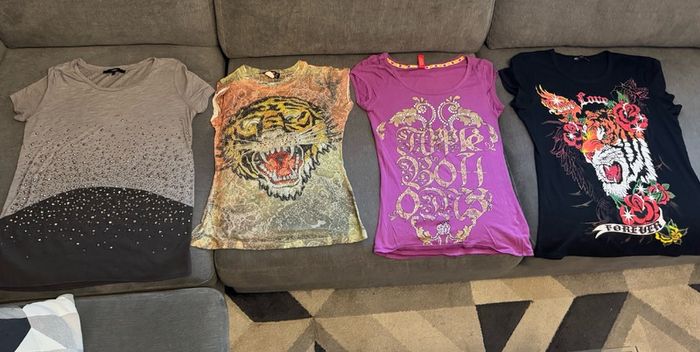 4 Sparkle Tee shirts size S-M