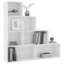 Book Cabinet/Room Divider White 155x24x160 cm Chipboard Image 3