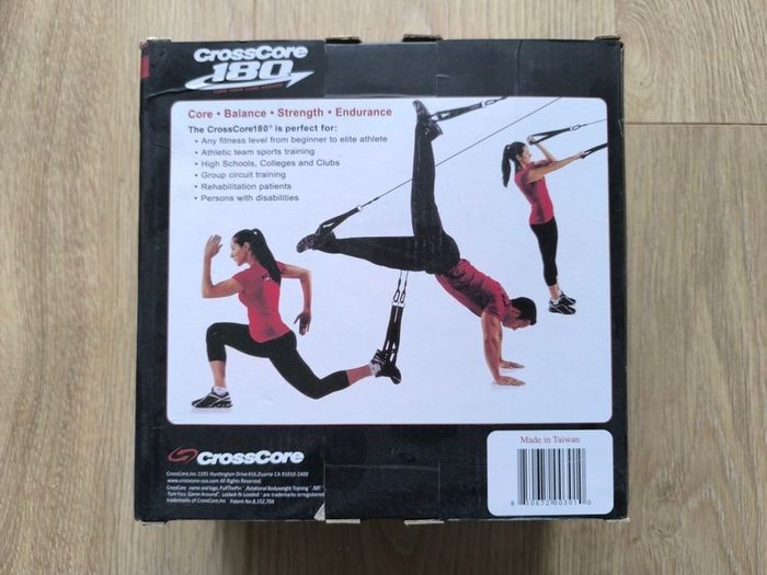 Brand New CrossCore Sling Trainer Bodyweight Fitness Resistance Straps Trainer DVD and Exercise Guide Book bodyweight training system