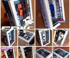 Model Cars in Display Boxes