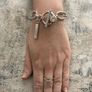 Antique Silver Plated Toggle Bracelet Image 4