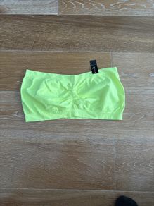Brand New Lime Seamfree Bandeau Bra Large