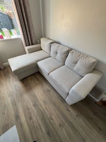 Sofa bed chaise with storage