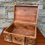 Vintage Metal Bound Wooden Chest. Image 10