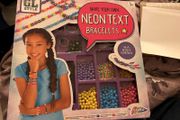 BNIB make your own neon text bracelets