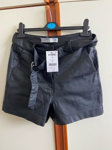 Next Black high waist shorts, size UK10