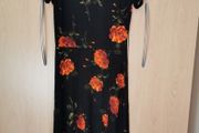 Rose print dress UK 8-10