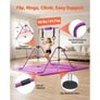 Gymnastic Bars for Kids, 63.5 kg Capacity Folding Training Kip Bar with Mat, Adjustable Height Gymnastic Horizontal Bar for Home, Training Equipment for Indoor Outdoor, Easy to Assemble, Purple Image 3