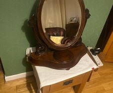 Victorian oval  mirror