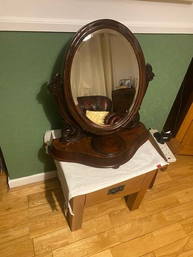 Victorian oval  mirror