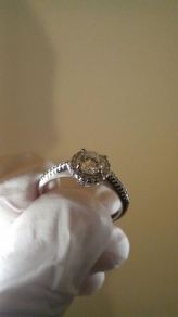 VVS1 Engagement Ring Moissanite