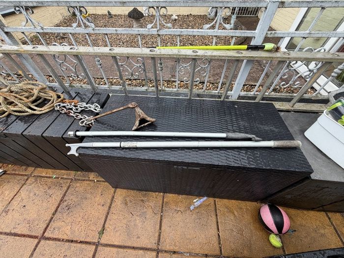 Aluminum boat hook