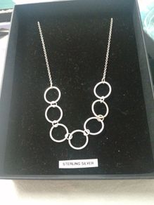 Bespoke sterling silver links pendant/ chain