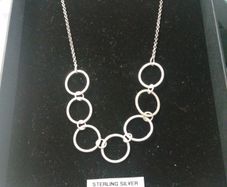 Bespoke sterling silver links pendant/ chain