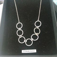Bespoke sterling silver links pendant/ chain