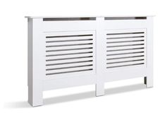 Cabinet MDF Horizontal Modern Design White Decorative for Living Room Bedroom L 152cm