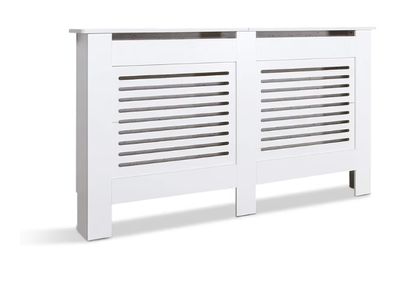 Cabinet MDF Horizontal Modern Design White Decorative for Living Room Bedroom L 152cm