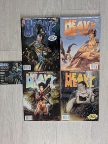Lot of 4 Heavy Metal Magazines CD Special Comics 2000 -2002