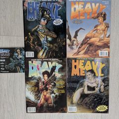 Lot of 4 Heavy Metal Magazines CD Special Comics 2000 -2002