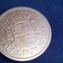 1955 Elizabeth II Half Crown. Image 5