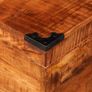 Storage Chest Cubic Rough Mango Wood Image 8
