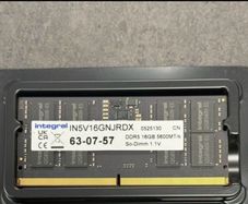 16GB DDR5 5600MHz RAM Integral sodimm
