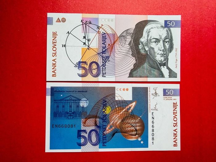 Slovenia  50   Tolarjew   1992    Pick  13a  ( Uncirculated )