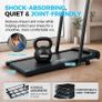 6 in 1 Treadmill with 3 percent to15 percent Incline, Under Desk Walking Pad, 1 12 km h HP Motor 8 Point Shock Absorption, 15 cm Adjustable Handlebar, LED Display, Remote Control, 130 kg Max Image 5