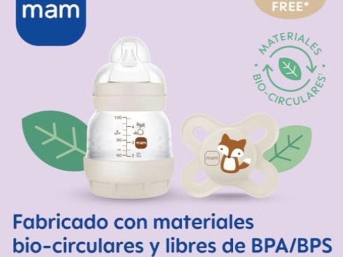 New 3 MAM Newborn Anti Colic Bottle with Teat Extra Slow Flow Self Sterilising and Easy Clean