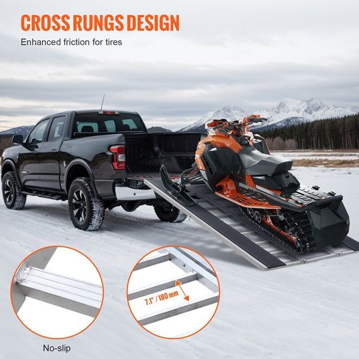 Extra Wide Aluminum Foldable Ramp 1500LBS Capacity Loading Ramp