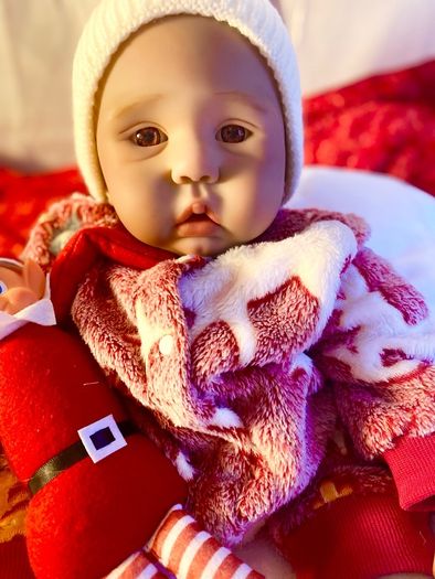 Xmas.  very cute reborn doll.  He is just beautiful