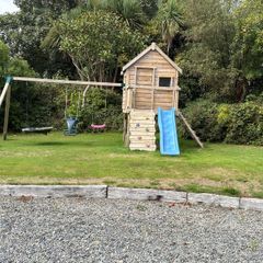 Large Wooden Garden Playhouse / Climbing Frame