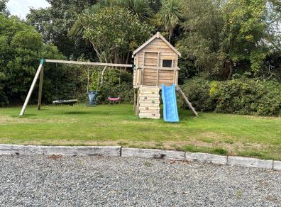 Large Wooden Garden Playhouse / Climbing Frame