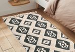 Bedroom Rug, Boho Hand Woven Runner Rug with Tufted Machine Washable Area Rugs Absorbent Runner (MULTIPLE SIZES)